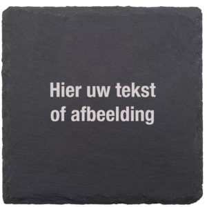 Leisteen onderzetter, ca 100x100mm