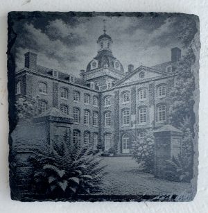 Leisteen onderzetter Kasteel Amstenrade